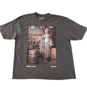 Beyonce‎ T Shirt XXL Grey Cowboy Carter Tour Merch Chicago Exclusive NEW
